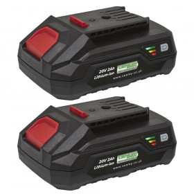 Sealey BK02 Power Tool Battery Pack 20V 2Ah Kit For Sv20 Series