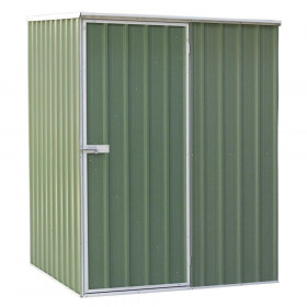 Sealey DG114 Dellonda Galvanised Steel Metal Garden/Outdoor/Storage Shed, 5Ft X 5Ft, Pent Style Roof – Green - Dg114