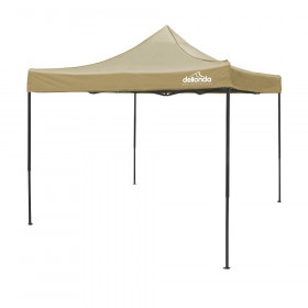 Sealey DG130 Dellonda Premium 3 X 3M Pop-Up Gazebo, Pvc Coated, Water Resistant Fabric, Supplied With Carry Bag, Rope, Stakes & Weight Bags - Beige Canopy