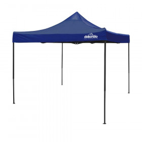 Sealey DG131 Dellonda Premium 3 X 3M Pop-Up Gazebo, Pvc Coated, Water Resistant Fabric, Supplied With Carry Bag, Rope, Stakes & Weight Bags - Blue Canopy