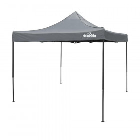 Sealey DG133 Dellonda Premium 3 X 3M Pop-Up Gazebo, Pvc Coated, Water Resistant Fabric, Supplied With Carry Bag, Rope, Stakes & Weight Bags - Grey Canopy