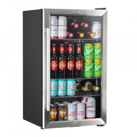 Sealey DH31 Baridi Under Counter Wine/Drink/Beverage Cooler/Fridge, Built-In Thermostat, Energy Class E, 85 Litre - Stainless Steel
