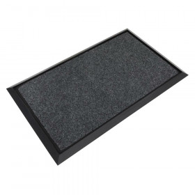 Sealey DRM01 Rubber Disinfection Mat With Removable Polyester Carpet 450 X 750Mm