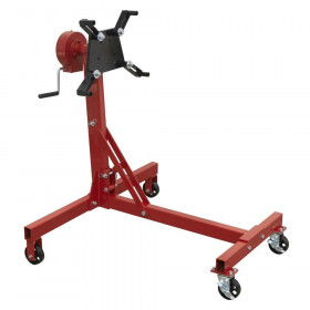 Sealey ES480D Folding 360º Rotating Engine Stand With Geared Handle Drive, 450Kg Capacity