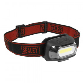 Sealey HT08R Rechargeable Head Torch With Auto-Sensor 8W Cob Led
