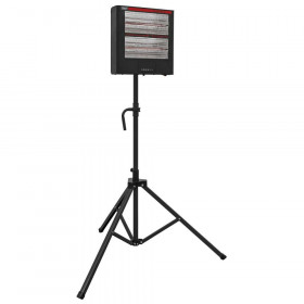 Sealey IR28CT Infrared Quartz Heater With Tripod Stand 230V 1.4/2.8Kw