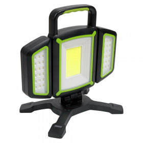 Sealey LED18WFL Rechargeable Flexible Floodlight 18W Cob & 9W Smd Led