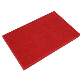 Sealey RBP1218 Red Buffing Pads 12 X 18 X 1in - Pack Of 5
