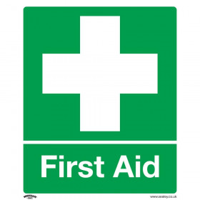 Sealey SS26V1 Safety Sign - First Aid - Self-Adhesive Vinyl