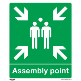Sealey SS37P1 Safe Conditions Safety Sign - Assembly Point - Rigid Plastic