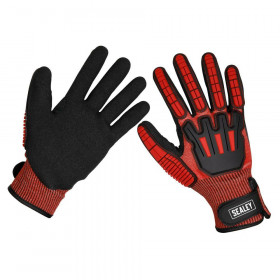 Sealey SSP38XL Cut & Impact Resistant Gloves - X-Large - Pair