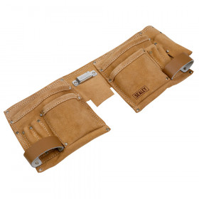 Sealey STBL01 Double Pouch Leather Tool Belt