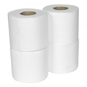 Sealey TOL40 Plain White Toilet Roll - Pack Of 4 X 10 (40 Rolls)