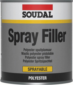 Soudal 100315 Spray Filler Grey 1L tin 6