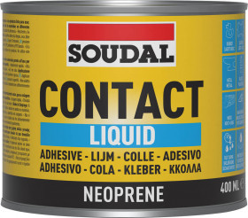 Soudal 122295 Contact Adhesive Liquid Yellow 400Ml tin 12