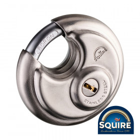 Squire SQR701003 Stainless Steel Disc Padlock - Dcl1 70Mm Blister Pack 1