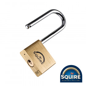 Squire SQR701004 Premium Brass Lion Padlock - 2.5in Long Shackle - Ln5/2.5 50Mm Blister Pack 1
