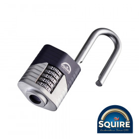 Squire SQR701010 Vulcan Combination Padlock - Boron 2.5in Long Shackle - Vulcan Combi 60/2.5 60Mm Blister Pack 1