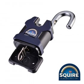 Squire SQR701025 Stronghold Padlock - Open Shackle - Ss65S 65Mm Blister Pack 1