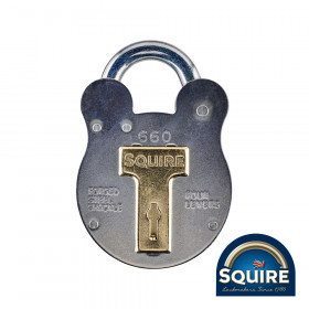 Squire SQR701170 Old English 4 Lever Padlock -  660 60Mm Blister Pack 1