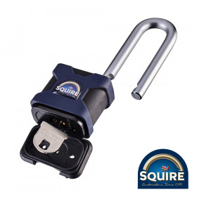 Squire SQR701456 Stronghold Padlock - 2.5in Long Shackle - Ss50S/2.5 50Mm Blister Pack 1