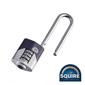 Squire SQR701537 Vulcan Combination Padlock - Boron 2.5in Long Shackle - Vulcan Combi 40/2.5 40Mm Blister Pack 1