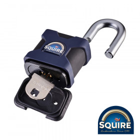 Squire SQR701789 Stronghold Padlock - Open Shackle - Ss50S 50Mm Blister Pack 1