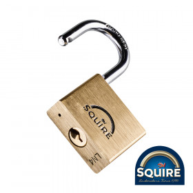 Squire SQR701997 Premium Brass Lion Padlock - Stainless Steel Shackle - Ln4S 40Mm Blister Pack 1