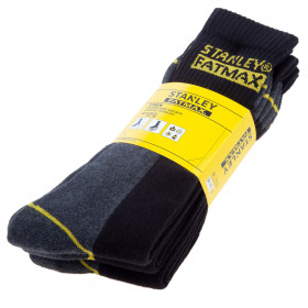 Stanley Fatmax Workwear Stanley Fatmax Branded Socks (One Size 7-12 Uk) (3 Pack)