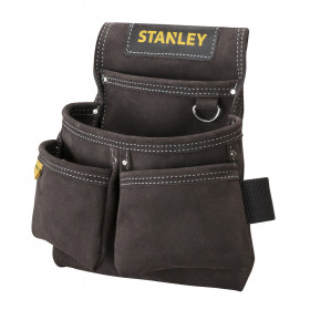 Stanley Stst1-80116 Leather Double Nail Pocket Pouch For Tool Belt