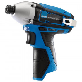 Storm Force 17132 Draper Storm Force® 10.8V Power Interchange Cordless Impact Driver, 1/4in Hex., 80Nm (Sold Bare) each
