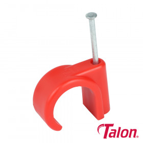 Talon TALNCH22 Nail In Pipe Clip - Red - Nch22 22Mm Bag 100