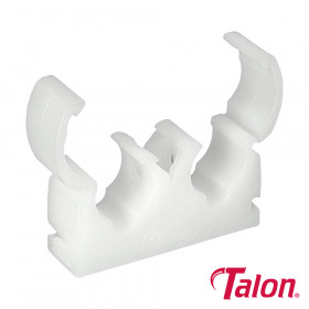 Talon TALTD15 Double Hinged Clip - White - Td15 15Mm Bag 50
