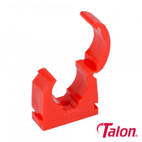 Talon TALTS22RED Single Hinged Id Clip - Red - Ts22Red 22Mm Bag 100