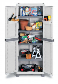 Terry  TU1001905 Base 2700U Mid & Dark Grey 4 Shelf Cabinet