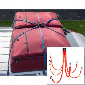 The Perfect Bungee Fw36-6R Adjustable 6-Strap Flex-Web Bungee In Red (Up To 3.65M X 3.65M)