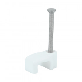 Timco 225101 Flat Cable Clips - White To Fit 1.0Mm Box 100