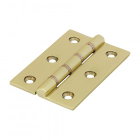 Timco 234158 Double Phosphor Bronze Washered Hinges - Solid Brass - Polished Brass 76 X 50