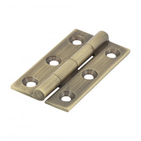 Timco 234582 Solid Drawn Hinge - Solid Brass - Antique Brass 50 X 28