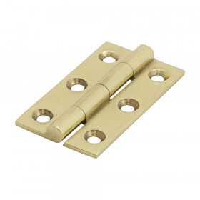 Timco 234654 Solid Drawn Hinge - Solid Brass - Polished Brass 50 X 28