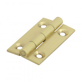 Timco 234789 Solid Drawn Hinge - Solid Brass - Polished Brass 38 X 22
