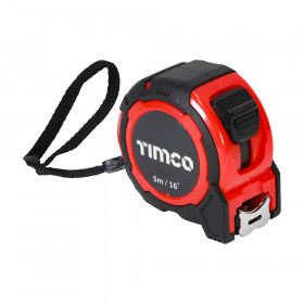 Timco 5MTAPEM Tape Measure 5M/16Ft X 25Mm Unit 1