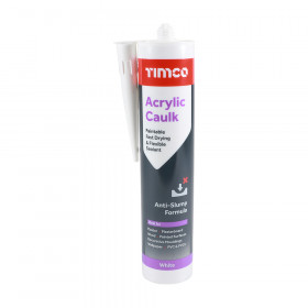 Timco 732871 Acrylic Caulk 300Ml Cartridge 1