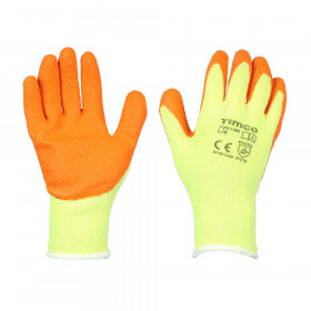 Timco 770194 Eco-Grip Gloves - Crinkle Latex Coated Polycotton Large