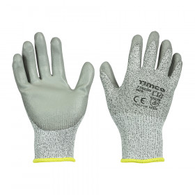 Timco 770209 Medium Cut Gloves - Pu Coated Hppe Fibre With Glass Fibre Medium