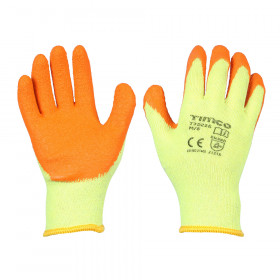 Timco 770226 Eco-Grip Gloves - Crinkle Latex Coated Polycotton Medium