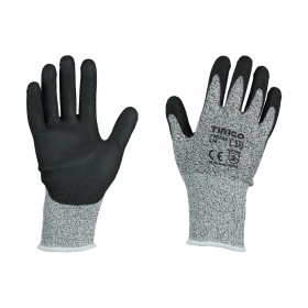 Timco 770228 High Cut Gloves - Pu Coated Hppe Fibre With Glass Fibre X Large