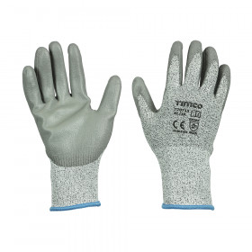 Timco 770715 Medium Cut Gloves - Pu Coated Hppe Fibre With Glass Fibre X Large