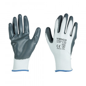 Timco 770944 Secure Grip Gloves - Smooth Nitrile Foam Coated Polyester X Large
