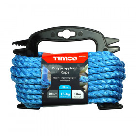 Timco BR1010W Polypropylene Rope - Blue - Winder 10Mm X 10M Unit 1